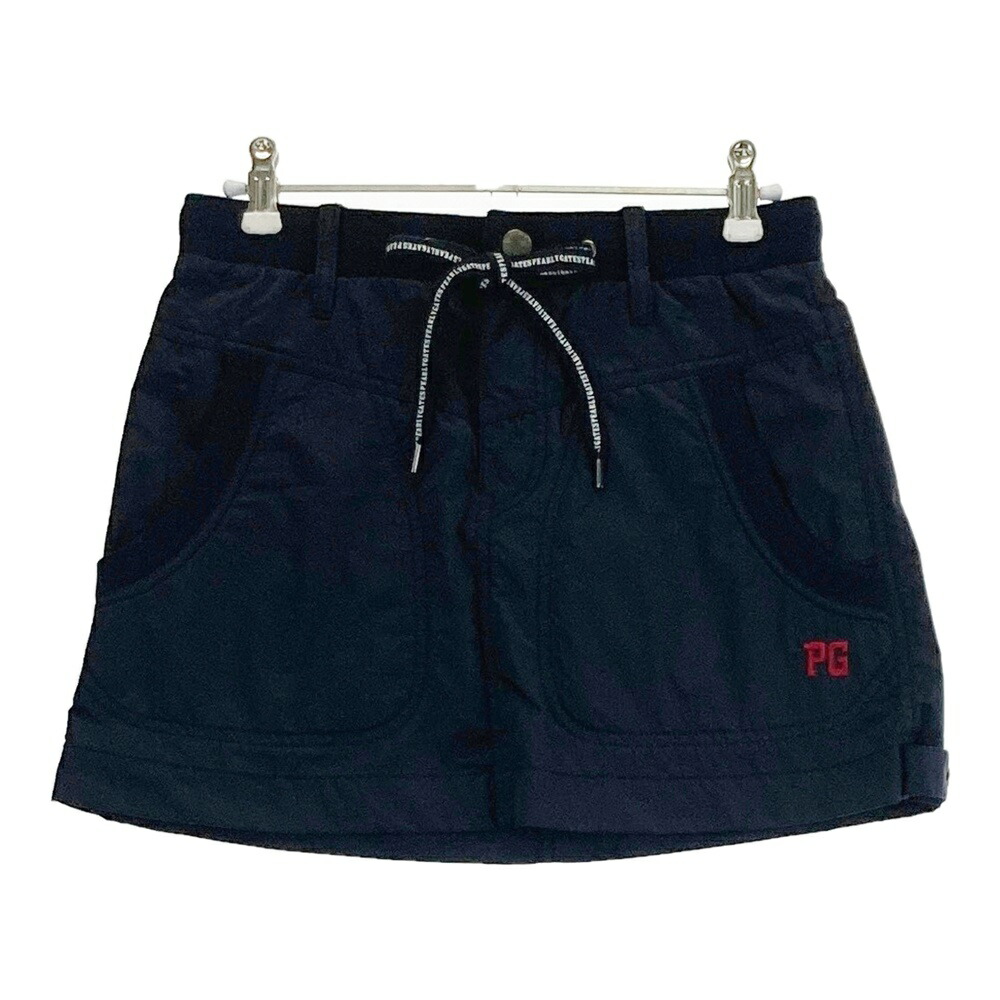 PEARLY GATES パーリーゲイツ ナイロンスカート ネイビー系 0 【中古】ゴルフウェア レディース