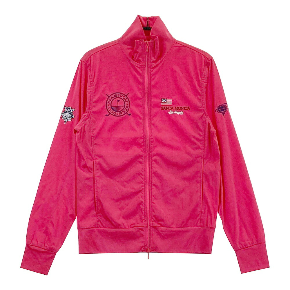 BEAMS GOLF ビームスゴルフ PURPLE LABEL ストレッチ トラックジャケット ピンク系 S 【中古】ゴルフウェア レディース|中古ゴルフウェア通販STST