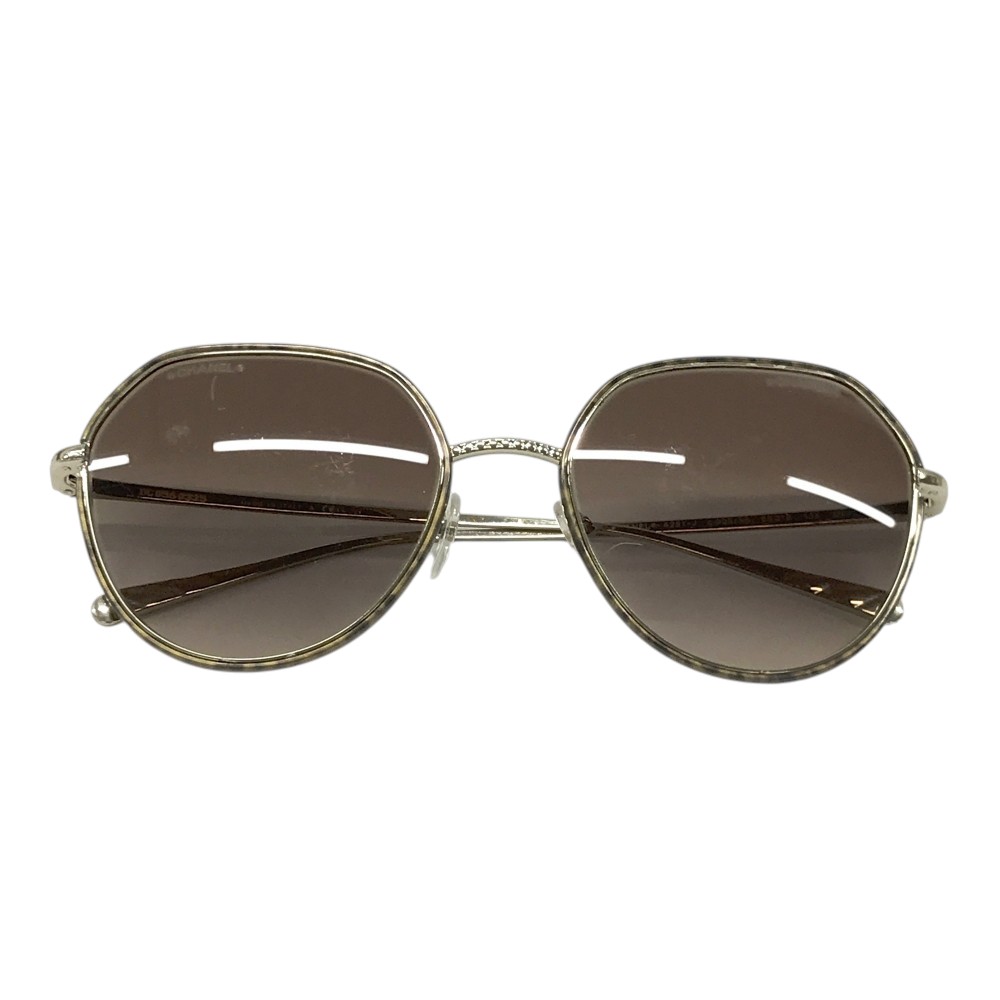 CHANEL サングラス ゴールド Chanel Sunglasses 5522-U c.1755/32 Crystal Glitter Gold