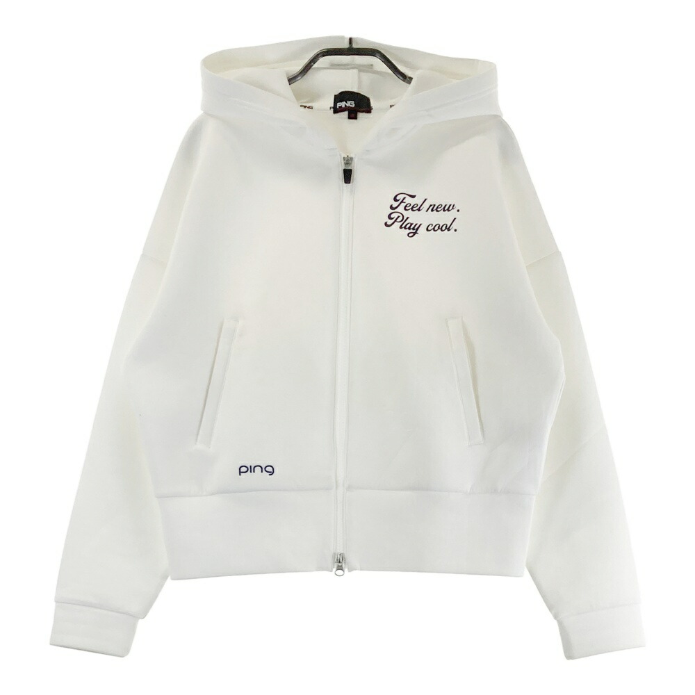 【新品・未使用】PING フード付きジャケット 新品】PING ピン 2024年モデル ハーフジップ 中綿ジャケット ブラック