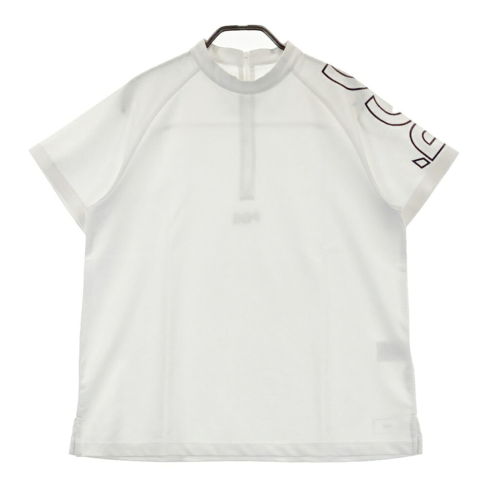 PGG PEARLY GATES パーリーゲイツ 2022年 半袖Tシャツ ホワイト系 2 【中古】ゴルフウェア レディース