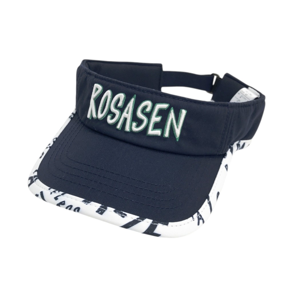 ROSASEN ロサーセン サンバイザー ネイビー系 40 【中古】ゴルフウェア