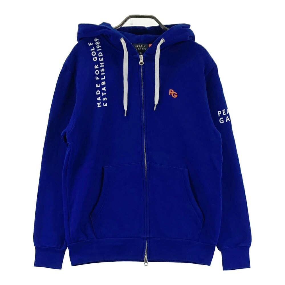 PEARLY GATES パーリーゲイツ 長袖ジップパーカー ブルー系 0 【中古】ゴルフウェア レディース|中古ゴルフウェア通販STST