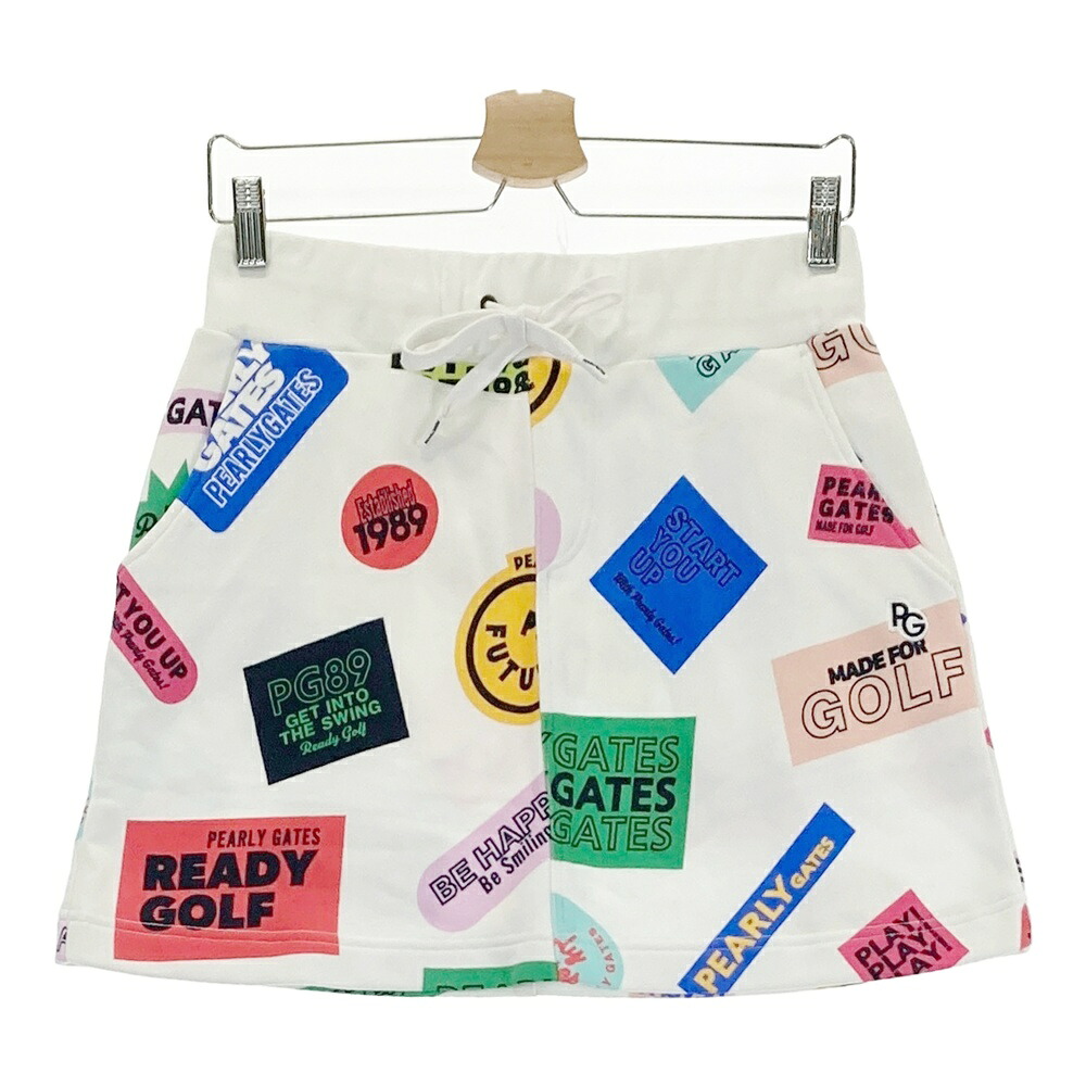 PEARLY GATES パーリーゲイツ 055-2134016 スコート  白いこと系 1 【中古】ゴルフお召しもの レディース