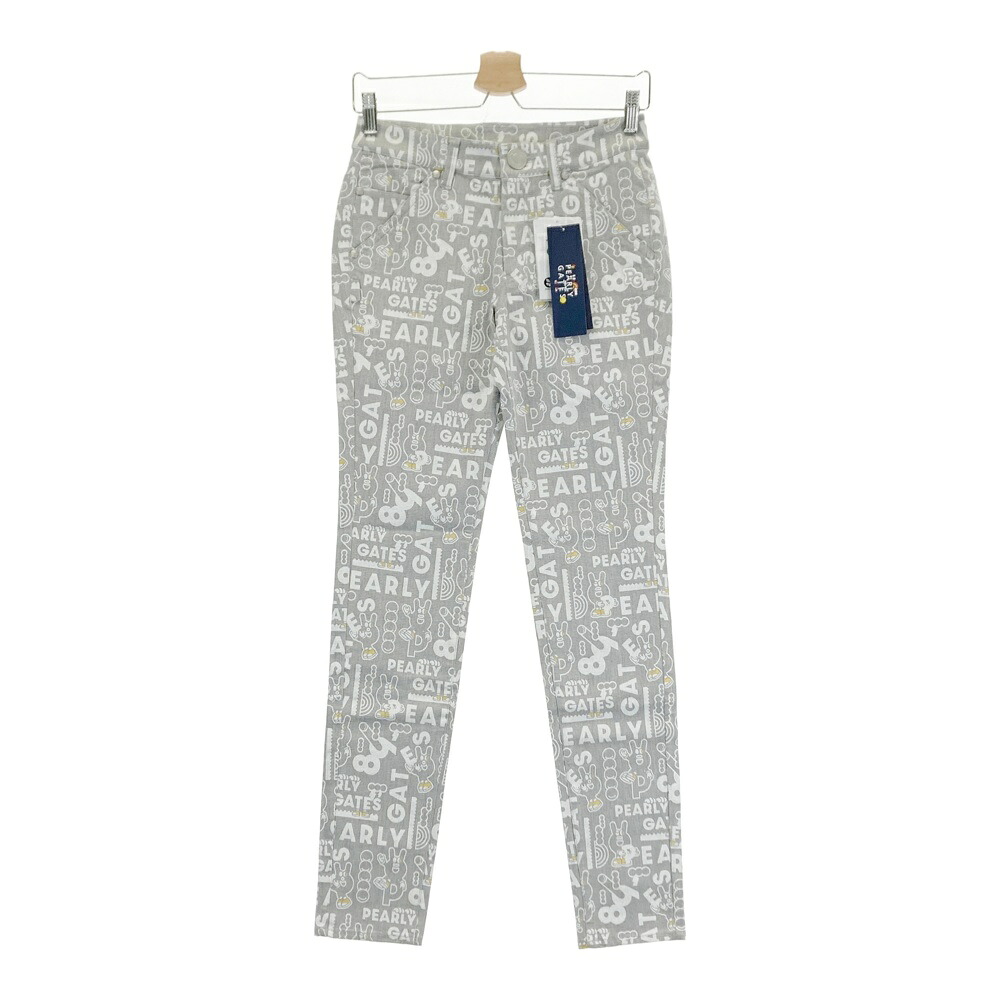 PEARLY GATES パーリーゲイツ 055-2231020 パンツ どうしちゃったPG グレー系 0 【中古】ゴルフウェア レディース
