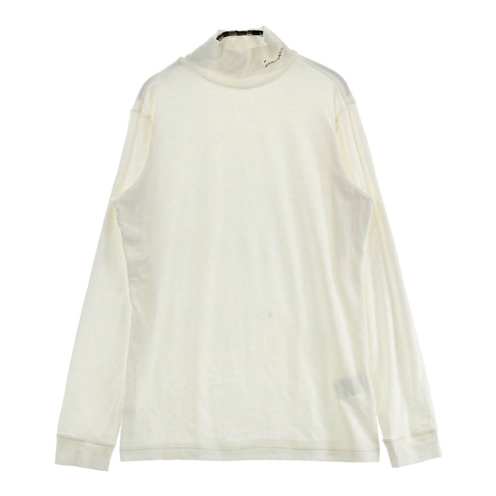 PEARLY GATES パーリーゲイツ 起毛ハイネック 長袖Tシャツ ホワイト系 2 【中古】ゴルフウェア レディース