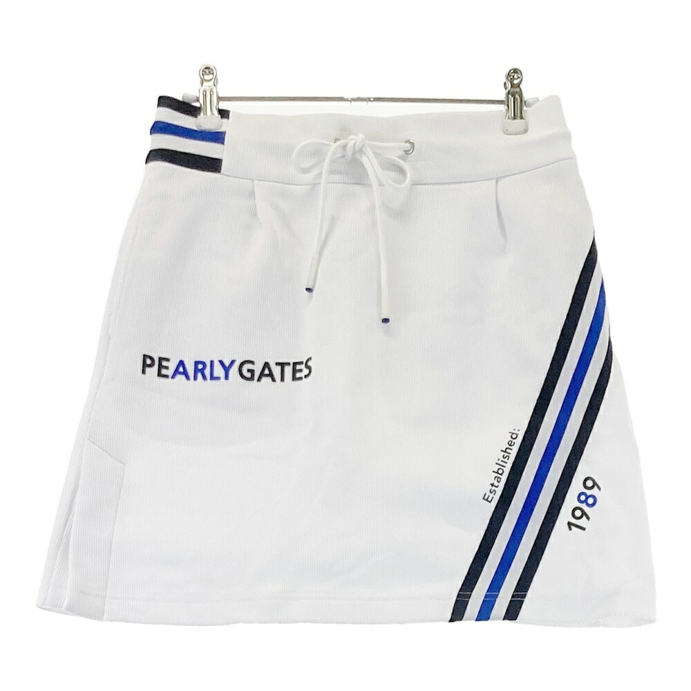 PEARLY GATES パーリーゲイツ 2024年モデル ; スカート ロゴ ホワイト系 1 【中古】ゴルフウェア レディース｜中古ゴルフウェア通販STST