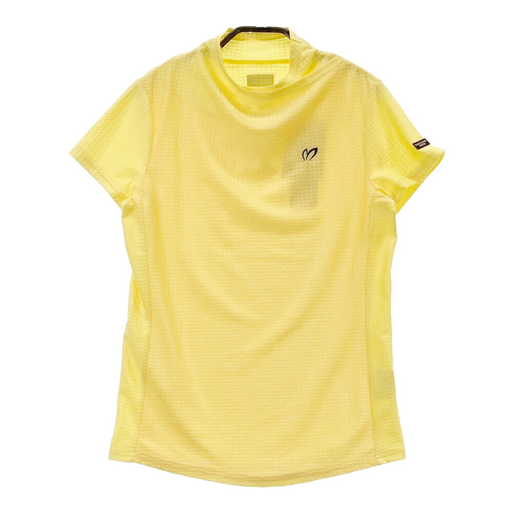 MASTER BUNNY EDITION マスターバニーエディション 2022年 759-2267806 モックネック 半袖Tシャツ イエロー系 0 【中古】ゴルフウェア レディース