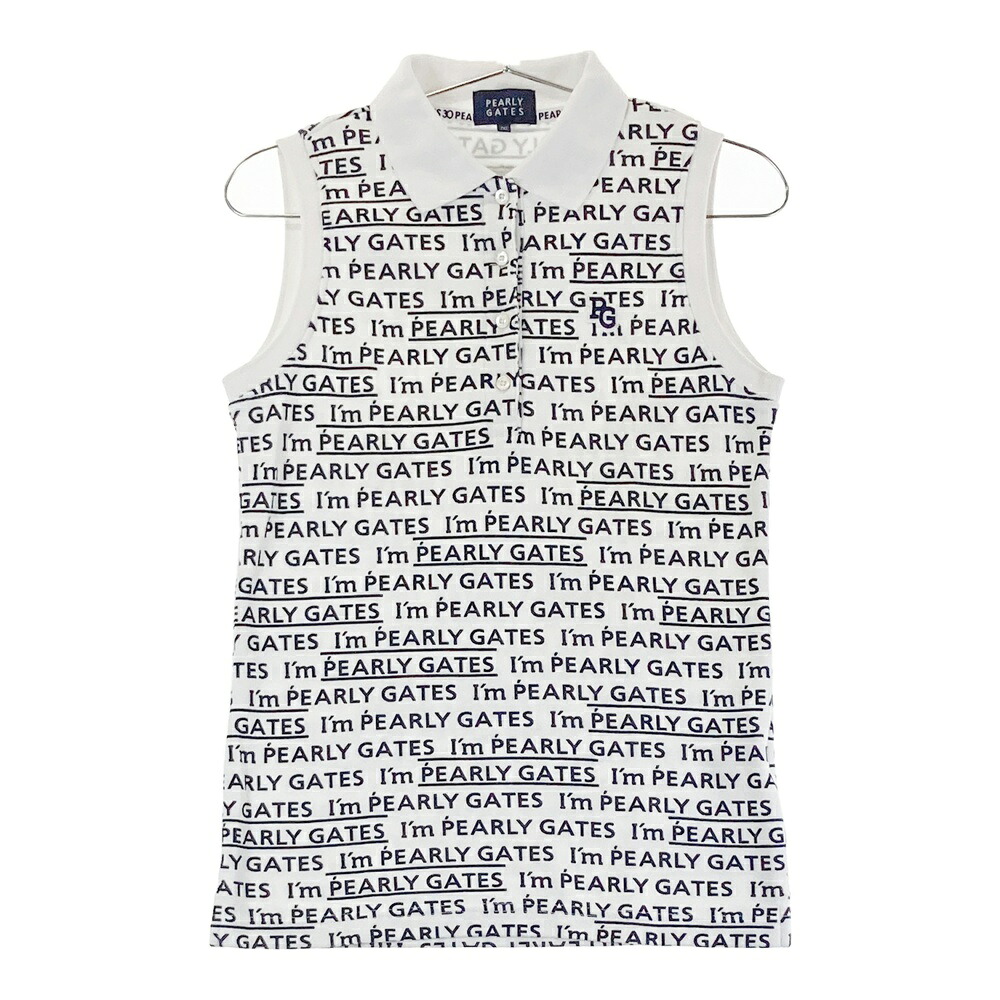 PEARLY GATES パーリーゲイツ　ノースリーブポロシャツ　ホワイト　1 楽天市場】PEARLY GATES パーリーゲイツ ノースリーブ