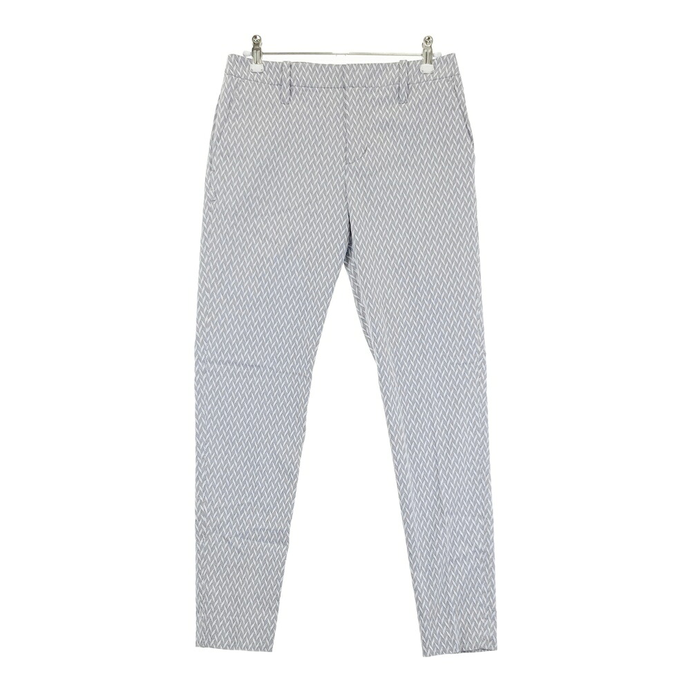 ST ANDREWS セントアンドリュース ストレッチパンツ 総柄 グレー系 S 【中古】ゴルフウェア レディース