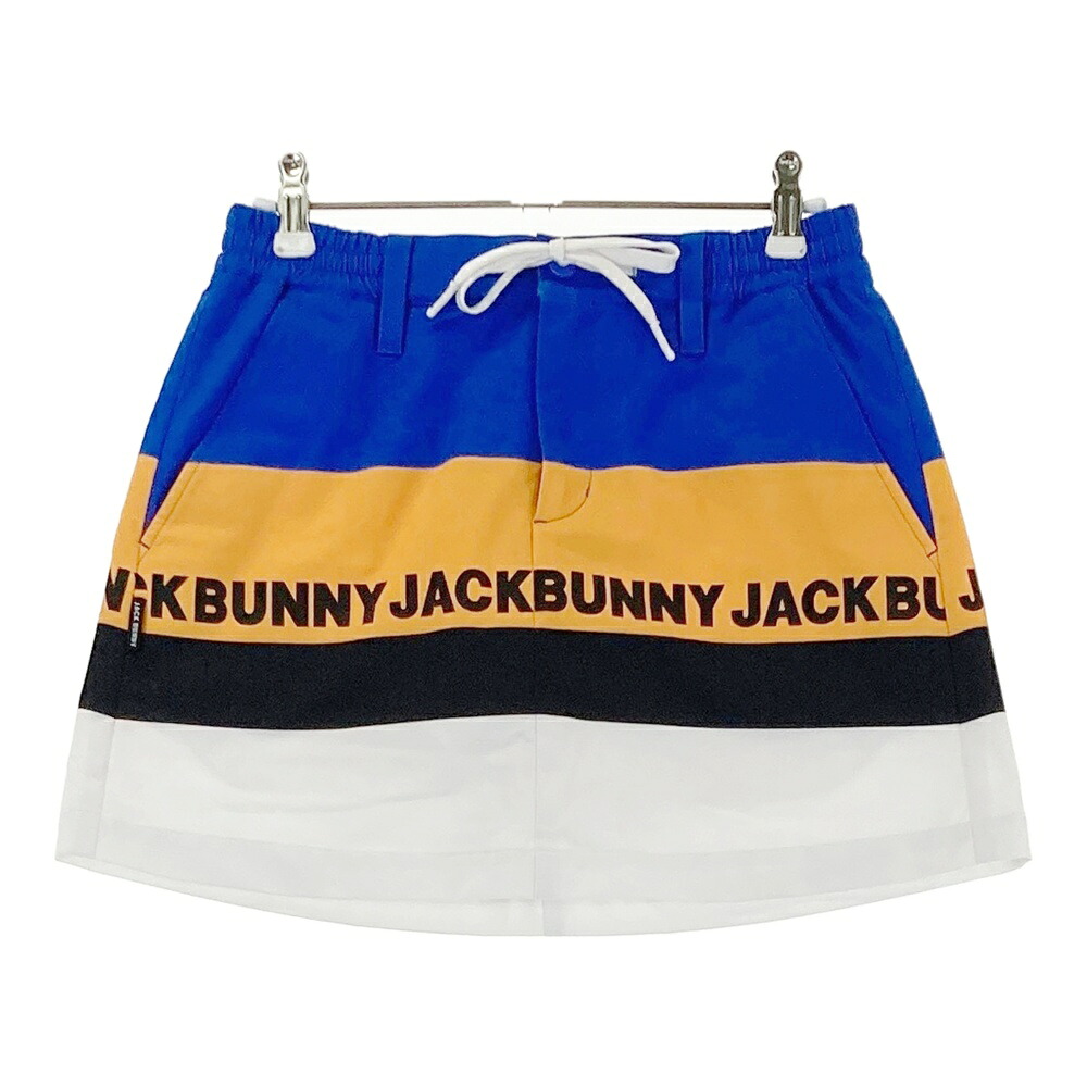 JACK BUNNY ジャックバニー ; インナー付きスカート ブルー系 0 【中古】ゴルフウェア レディース