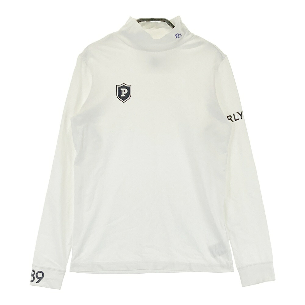PEARLY GATES パーリーゲイツ ハイネック 長袖Tシャツ ホワイト系 0 【中古】ゴルフウェア レディース