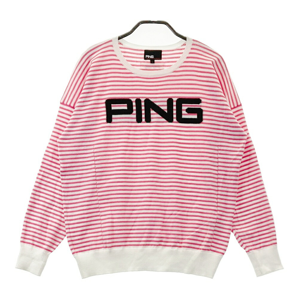 PING　ゴルフセーター　Mr.ピン/星条旗/コアブリット/サーモキャッチ　L PING ゴルフセーター Mr.ピン/星条旗/コアブリット/サーモキャッチ L