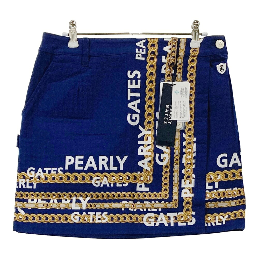 PEARLY GATES パーリーゲイツ 055-2234010 スカート ネイビー系 1 【中古】ゴルフウェア レディース|中古ゴルフウェア通販STST