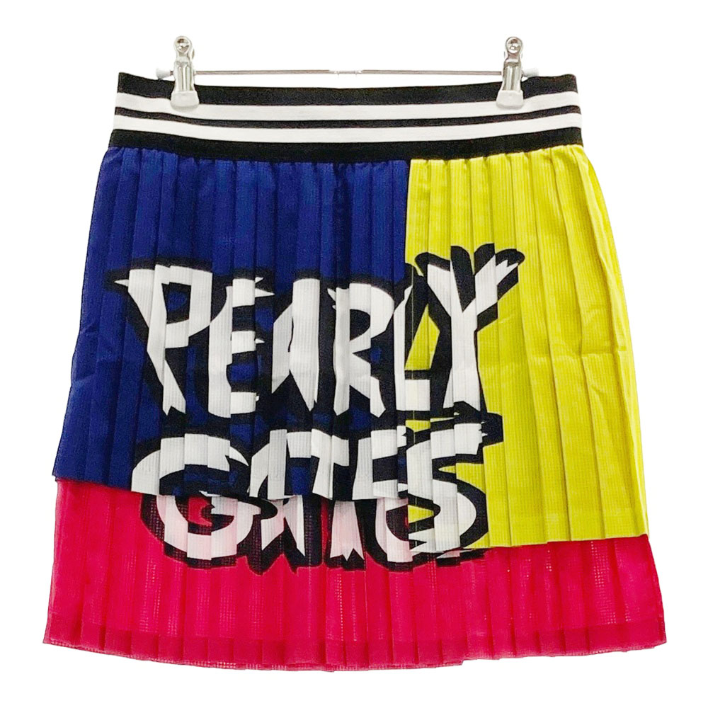 PEARLY GATES パーリーゲイツ 055-1134412 ドットエア プリーツスカート ネイビー系 1 【中古】ゴルフウェア レディース｜中古ゴルフウェア通販STST