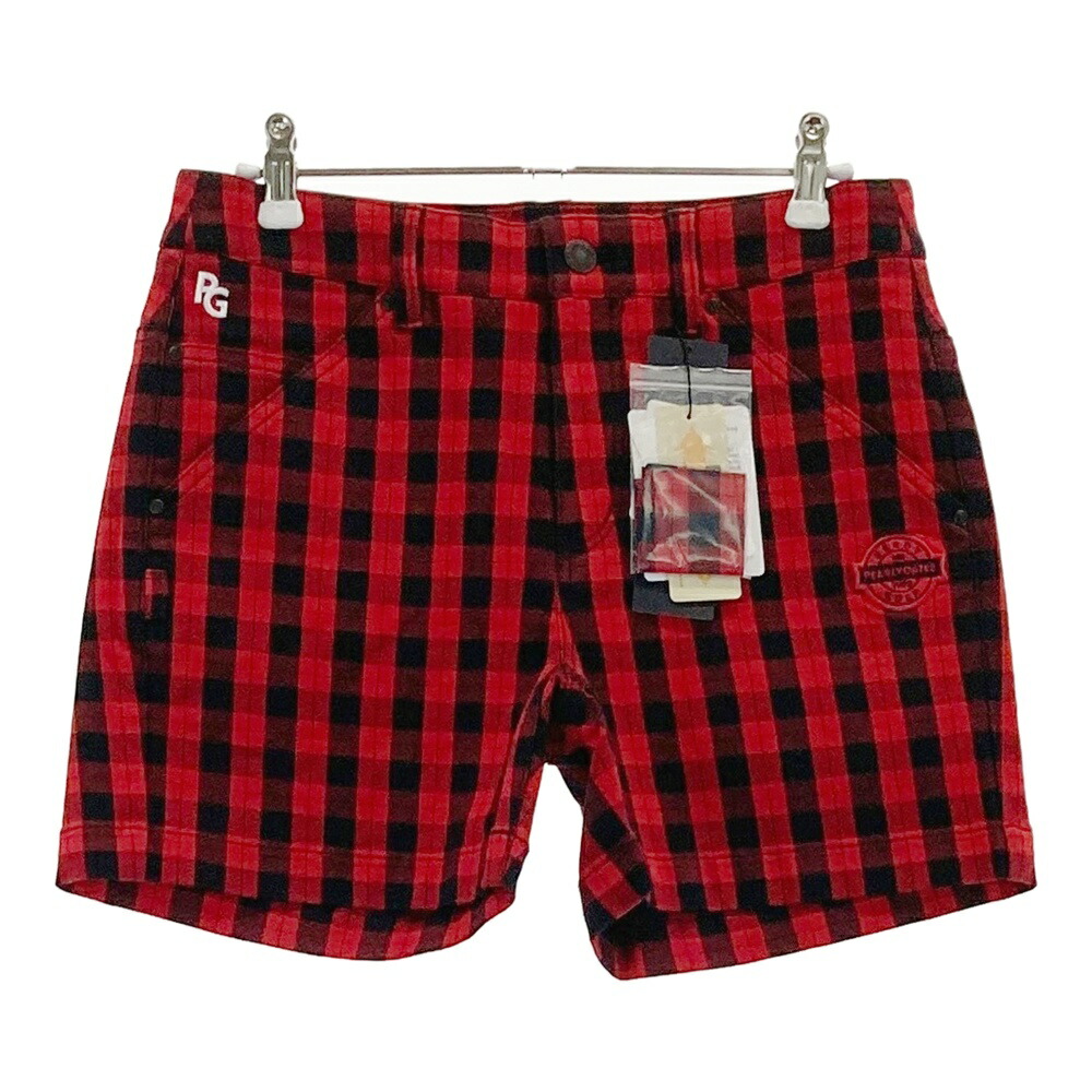 PEARLY GATES パーリーゲイツ 055-1232004 ストレッチ ショートパンツ チェック柄 レッド系 0 【中古】ゴルフウェア レディース 8,316円