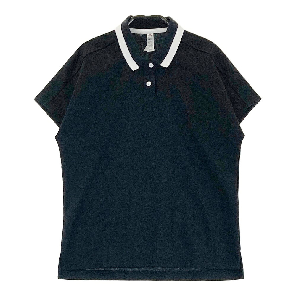 ADIDAS GOLF アディダスゴルフ 2024年モデル 半袖ポロシャツ ブラック系 M 【中古】ゴルフウェア レディース