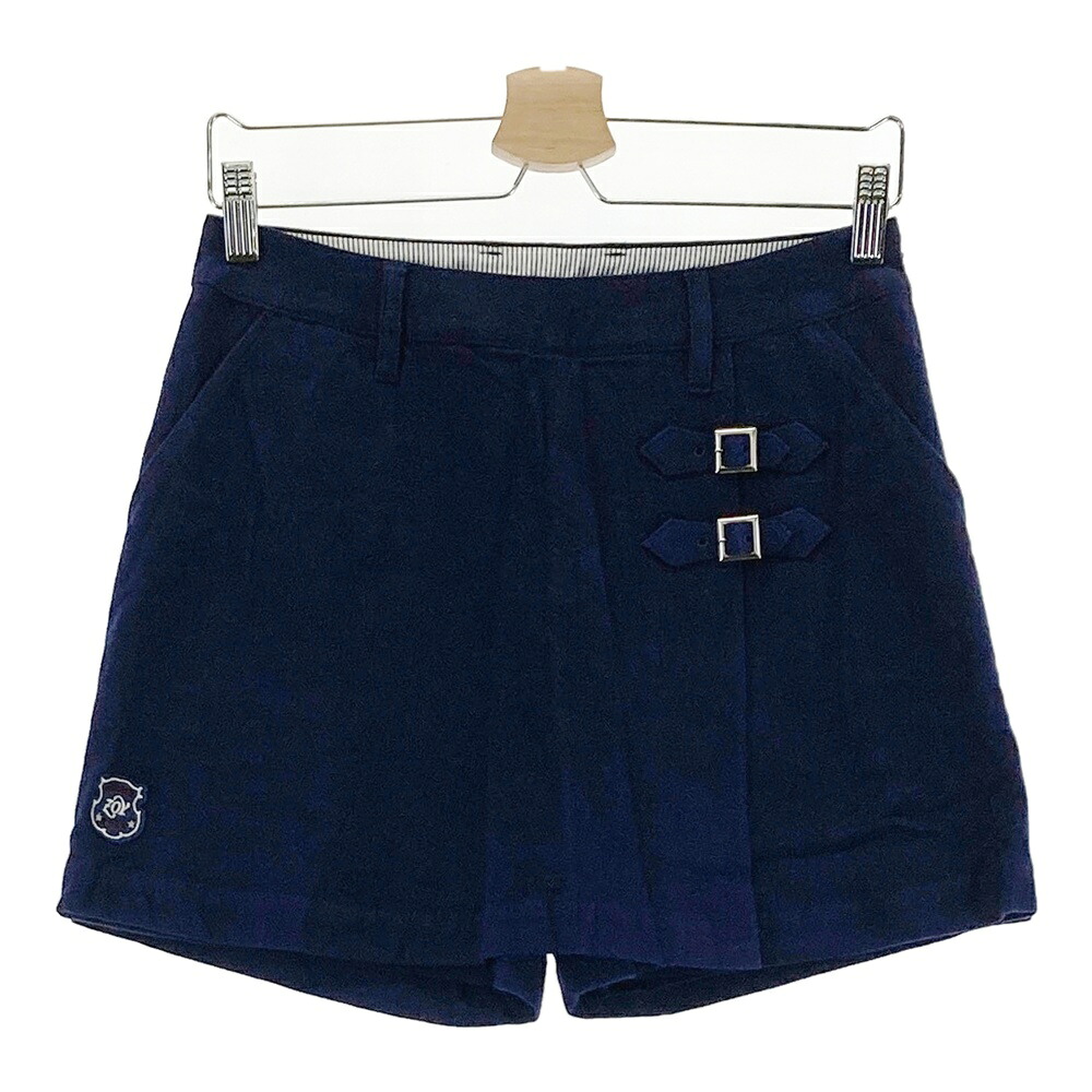 ZOY ゾーイ 蓄熱 キュロットスカート ネイビー系 38 【中古】ゴルフウェア レディース