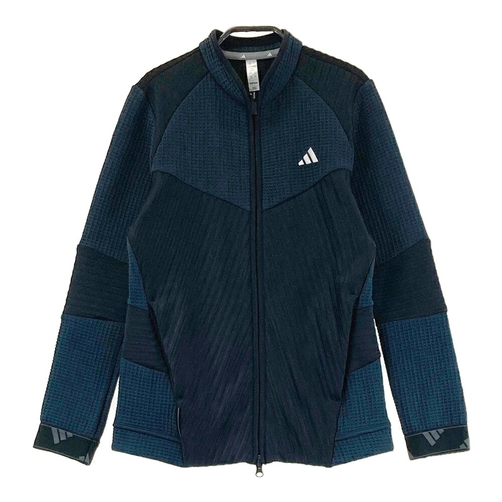 ADIDAS GOLF アディダスゴルフ HY0852 2023年モデル ジップジャケット 総柄 ネイビー系 M 【中古】ゴルフウェア レディース