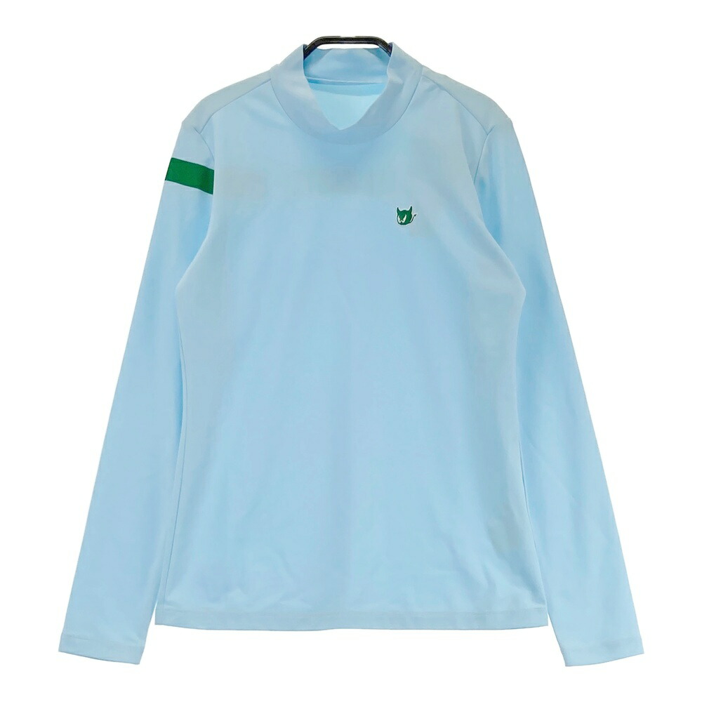 WAAC ワック 072242060 長袖モックネックTシャツ ブルー系 S 【中古】ゴルフウェア レディース