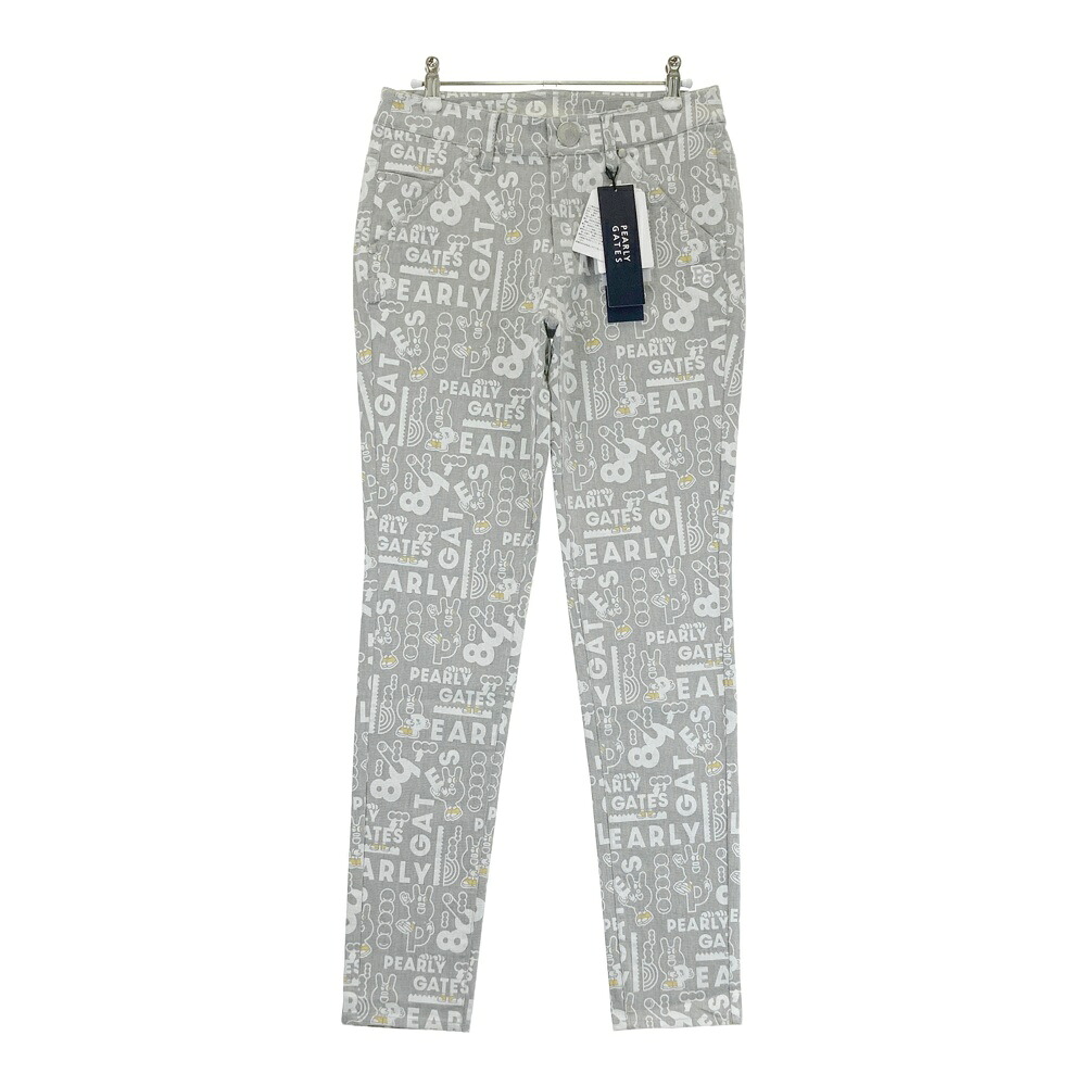 PEARLY GATES パーリーゲイツ 055-2231020 パンツ どうしちゃったPG グレー系 1 【中古】ゴルフウェア レディース