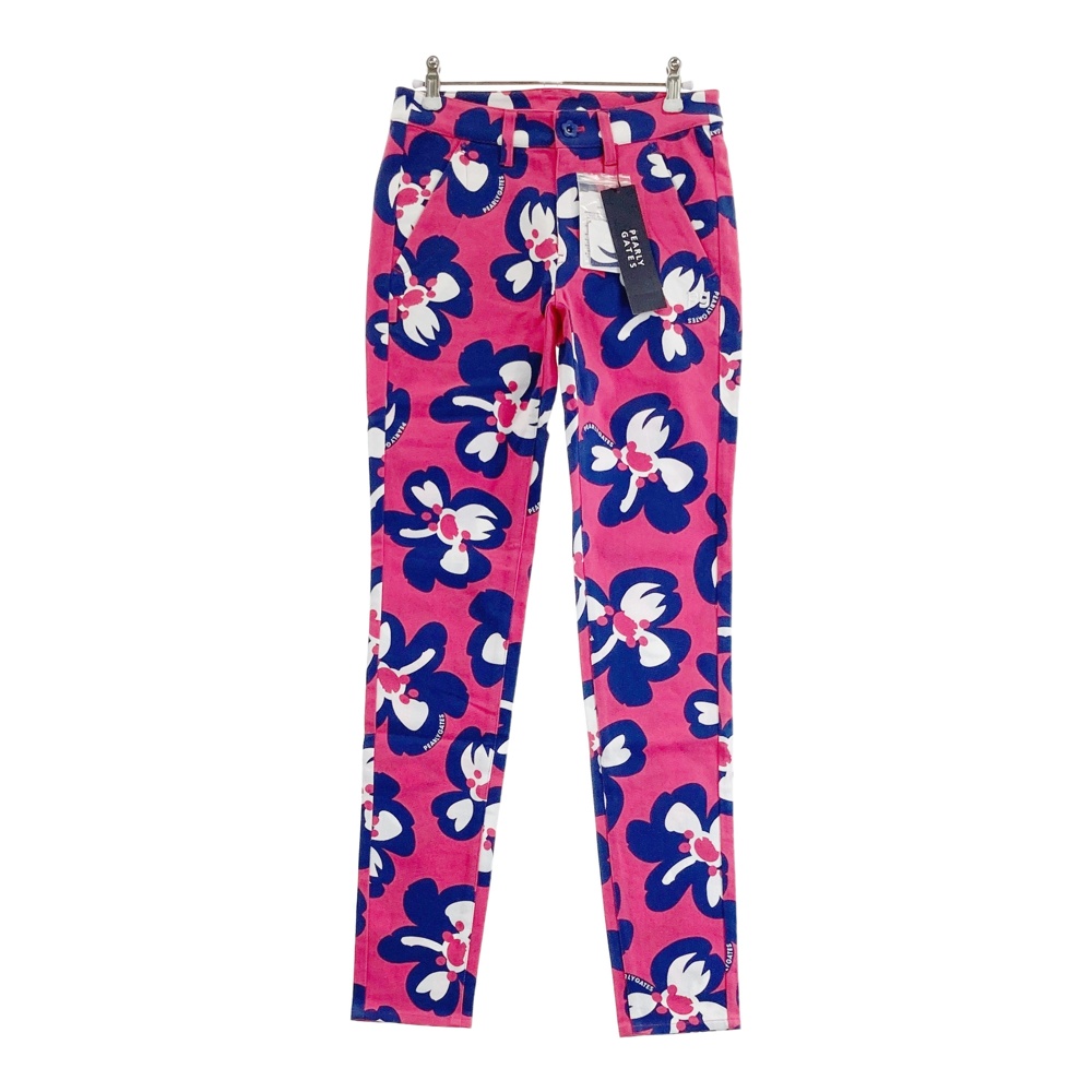 PEARLY GATES パーリーゲイツ 055-1131200 パンツ 花柄 ピンク系 0 【中古】ゴルフウェア レディース