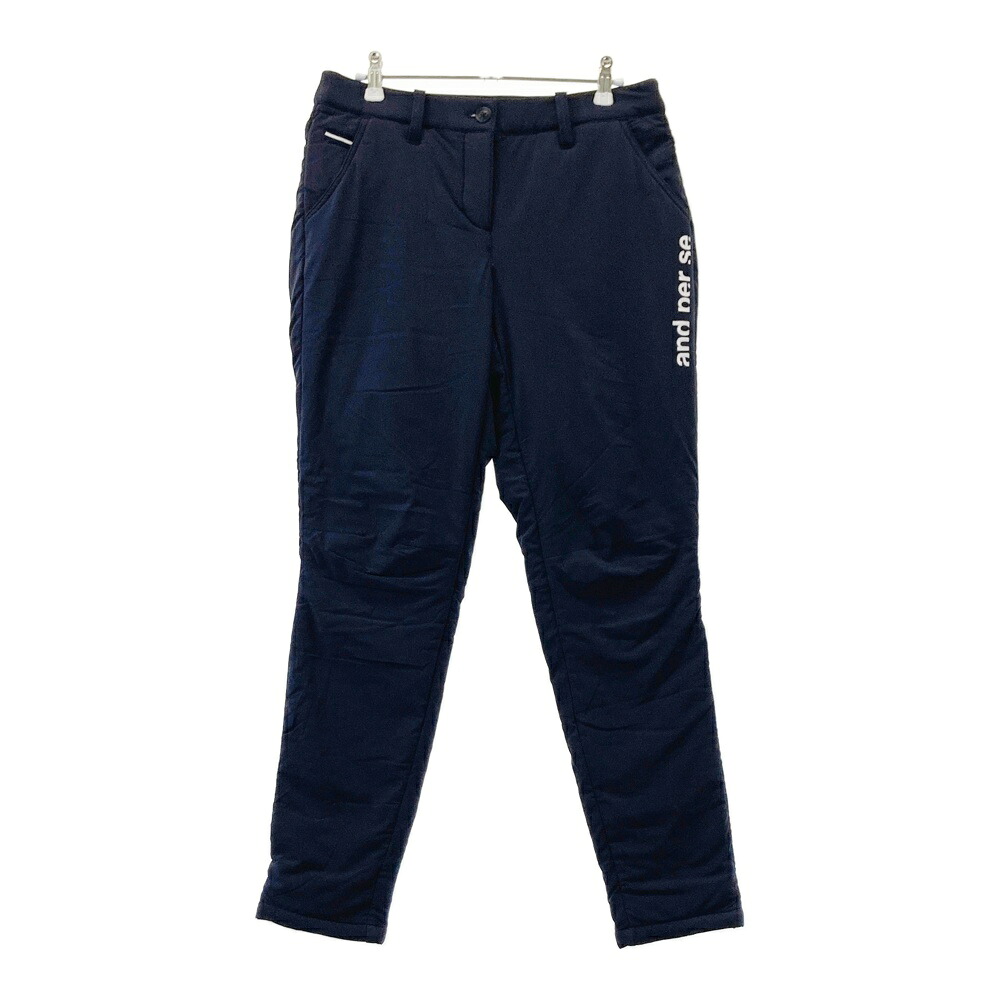 AND PER SE アンパスィ 2022年モデル 中綿パンツ ネイビー系 M 【中古】ゴルフウェア レディース