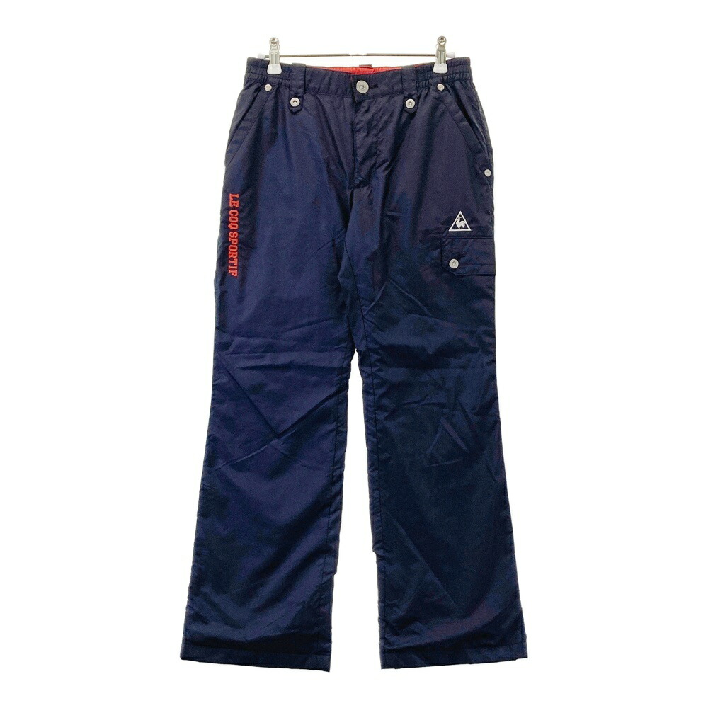 LE COQ GOLF ルコックゴルフ 蓄熱パンツ ネイビー系 7 【中古】ゴルフウェア レディース