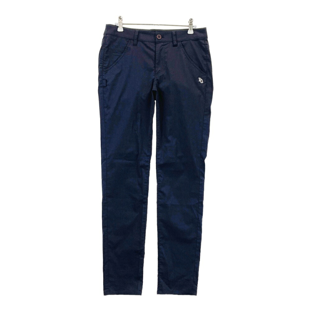 PEARLY GATES パーリーゲイツ 2024年モデル ストレッチパンツ ネイビー系 1 【中古】ゴルフウェア レディース