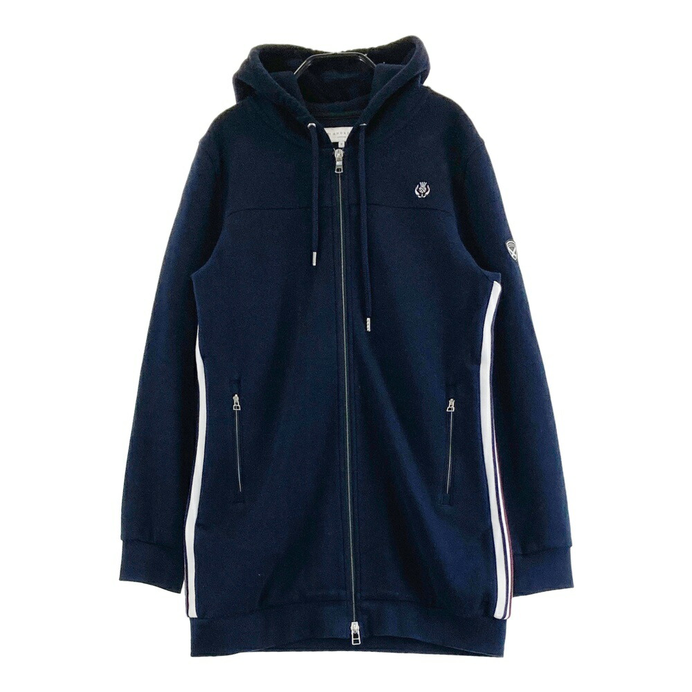 ST ANDREWS セントアンドリュース スウェット ジップパーカー ネイビー系 S 【中古】ゴルフウェア レディース