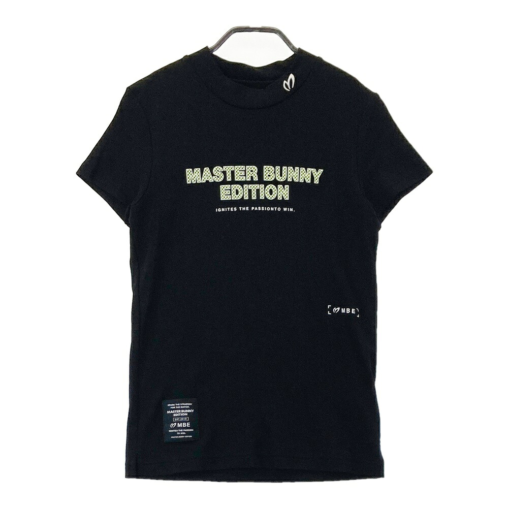 MASTER BUNNY EDITION マスターバニーエディション ハイネック半袖Tシャツ ブラック系 0 【中古】ゴルフウェア レディース