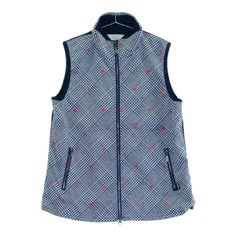 adabat アダバット ゴルフウェア ベスト チェック柄 パープル系 adabat アダバット ゴルフウェア ベスト チェック柄 パープル系 adabat