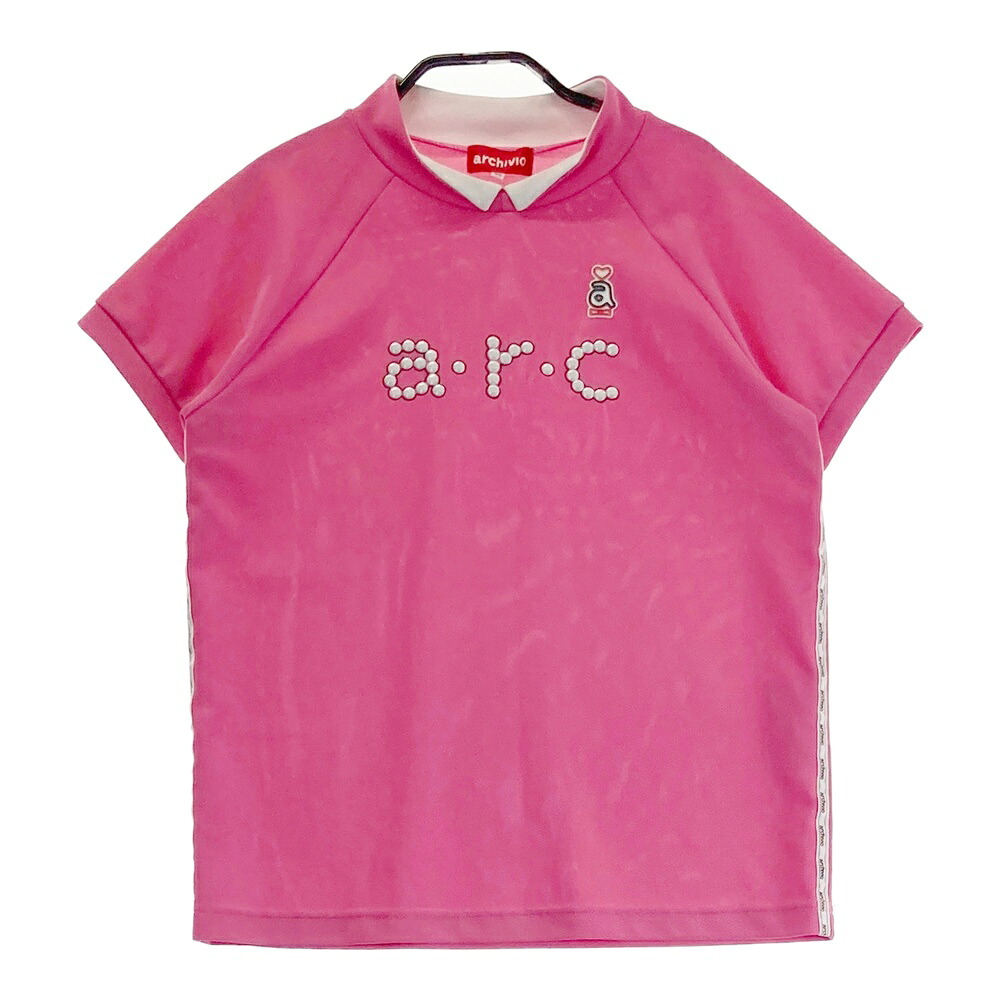 ARCHIVIO アルチビオ 襟付き 半袖Tシャツ ピンク系 36 【中古】ゴルフウェア レディース