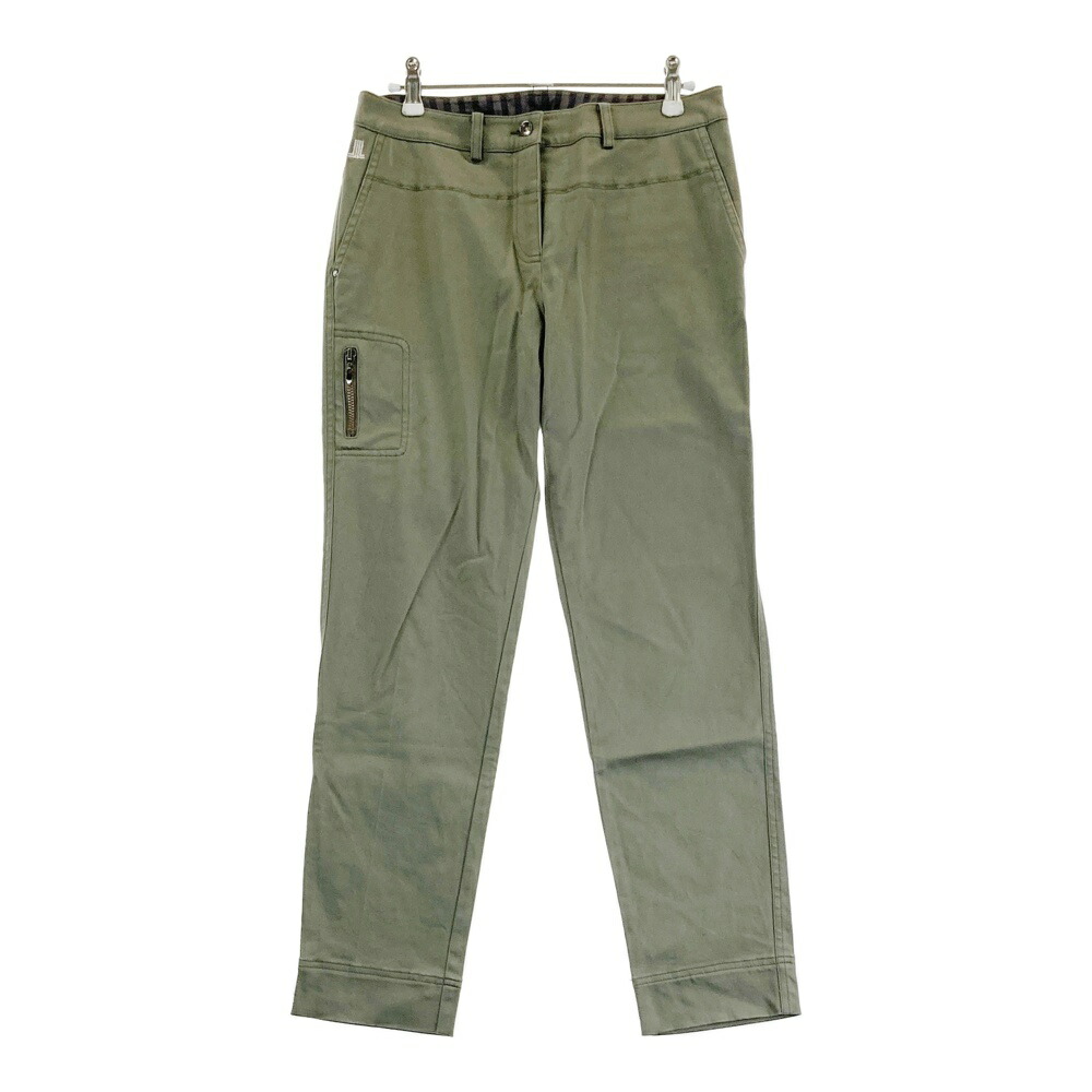 LANVIN SPORT ランバン スポール ストレッチパンツ カーキ系 38 【中古】ゴルフウェア レディース