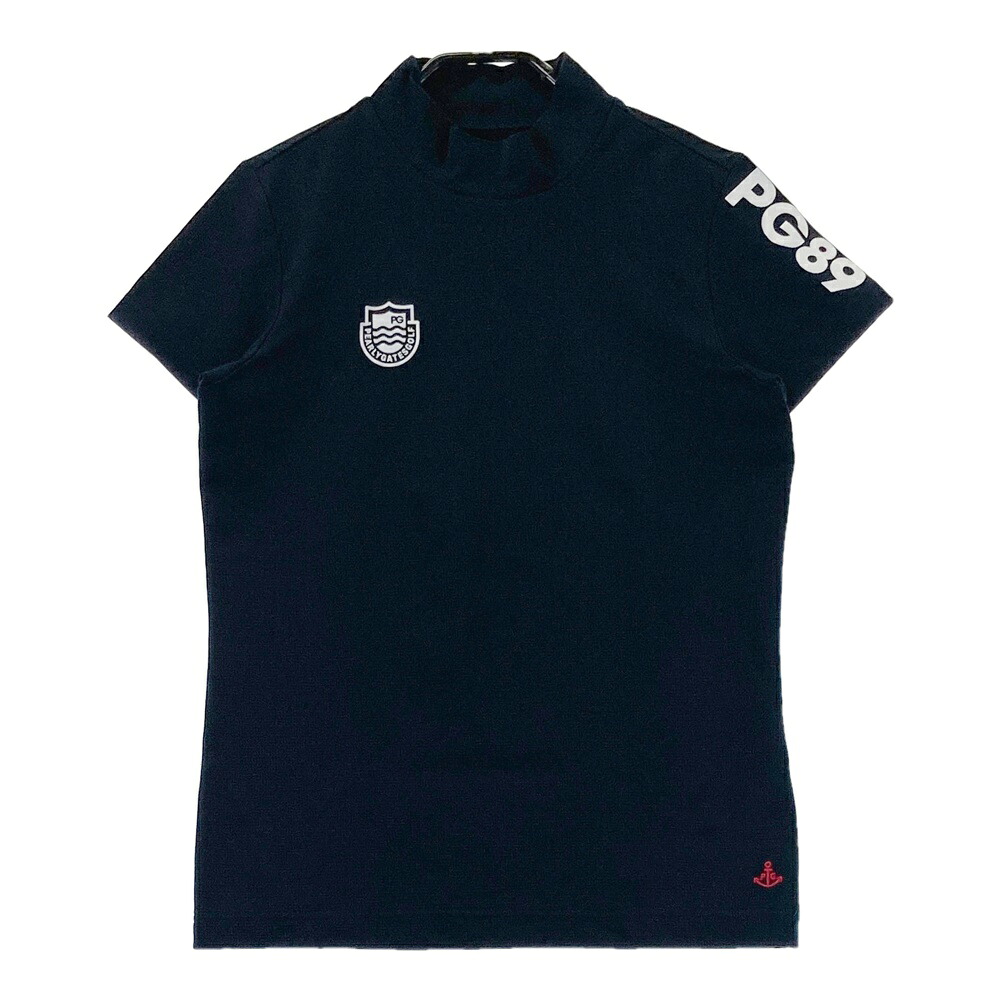 PEARLY GATES パーリーゲイツ ハイネック 半袖Tシャツ ネイビー系 1 【中古】ゴルフウェア レディース