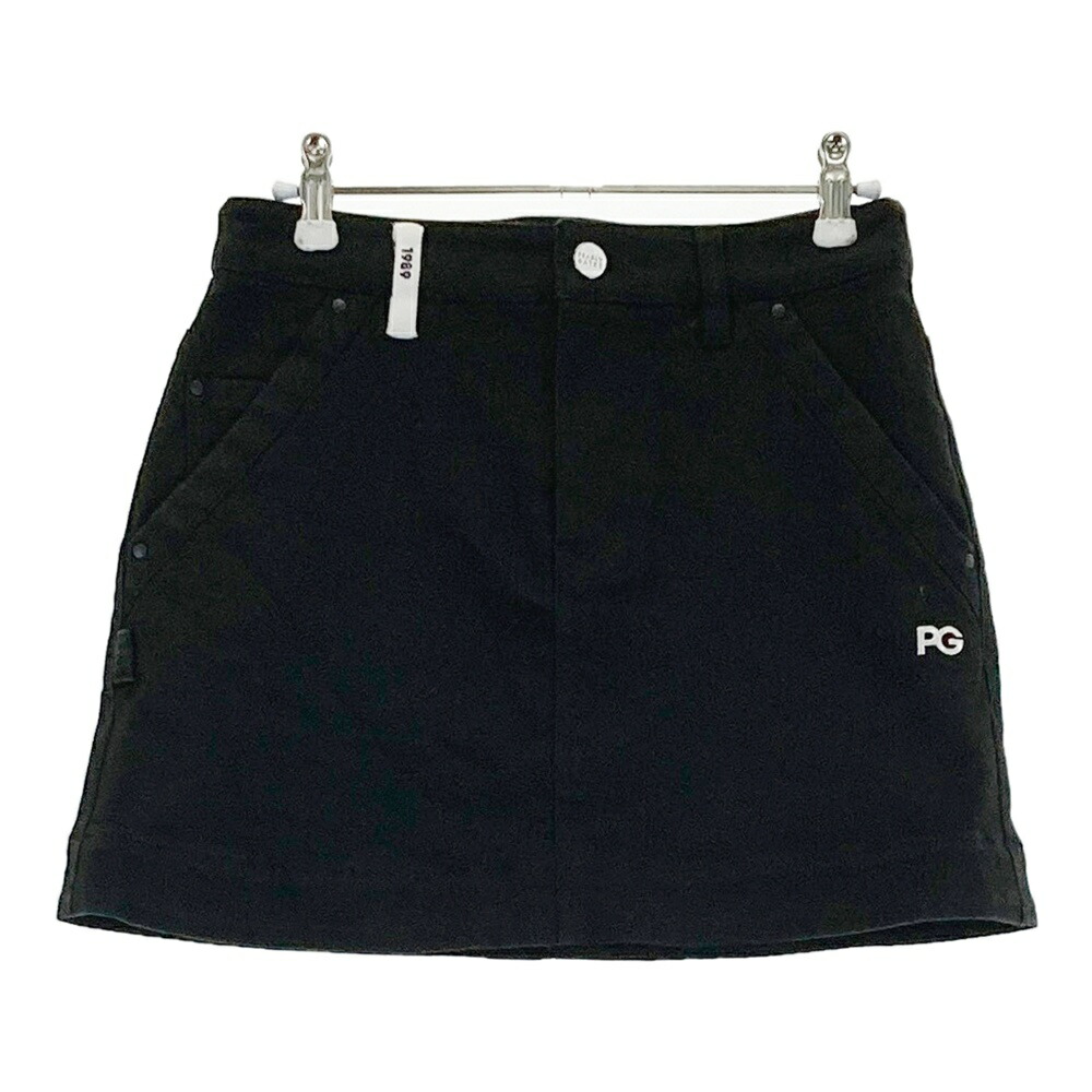 PEARLY GATES パーリーゲイツ ストレッチスカート ブラック系 0 【中古】ゴルフウェア レディース