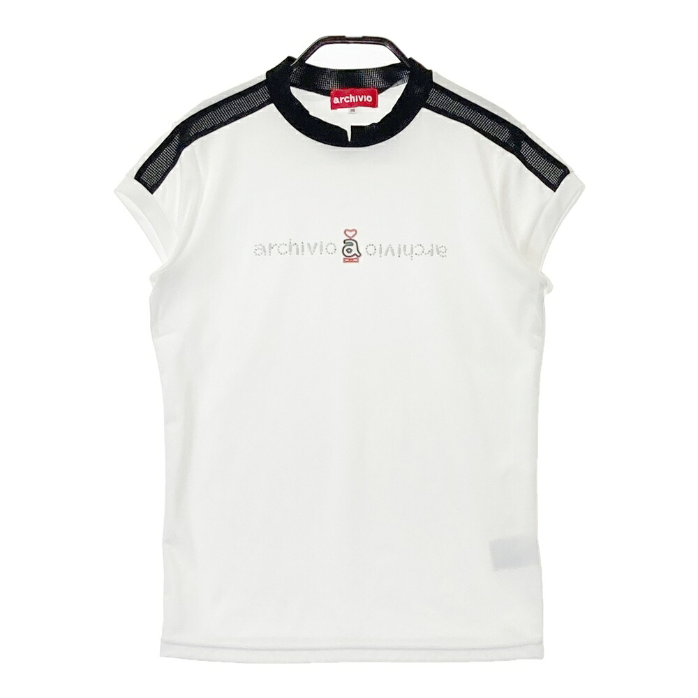 ARCHIVIO アルチビオ 半袖Tシャツ ホワイト系 36 【中古】ゴルフウェア レディース