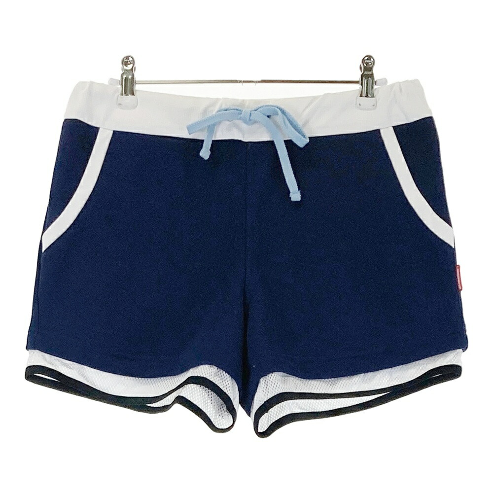 ROSASEN ロサーセン ショートパンツ スウェット ネイビー系 L 【中古】ゴルフウェア レディース