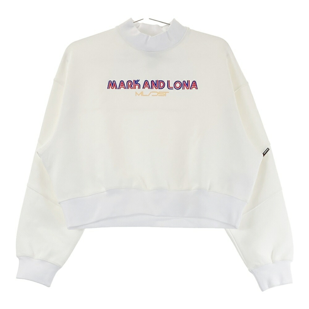 MARK\u0026LONA マークアンドロナ 2024年真似形 ハイネック 汗水 調教師  白いこと系 38 【中古】ゴルフ御召しもの レディース