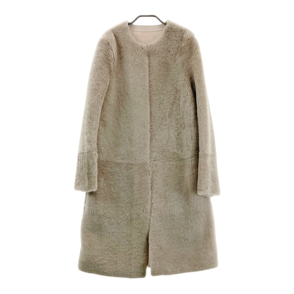 BOTTEGA VENETA ボッテガ ヴェネタ ムートンコート ベージュ系 38 【中古】レディース