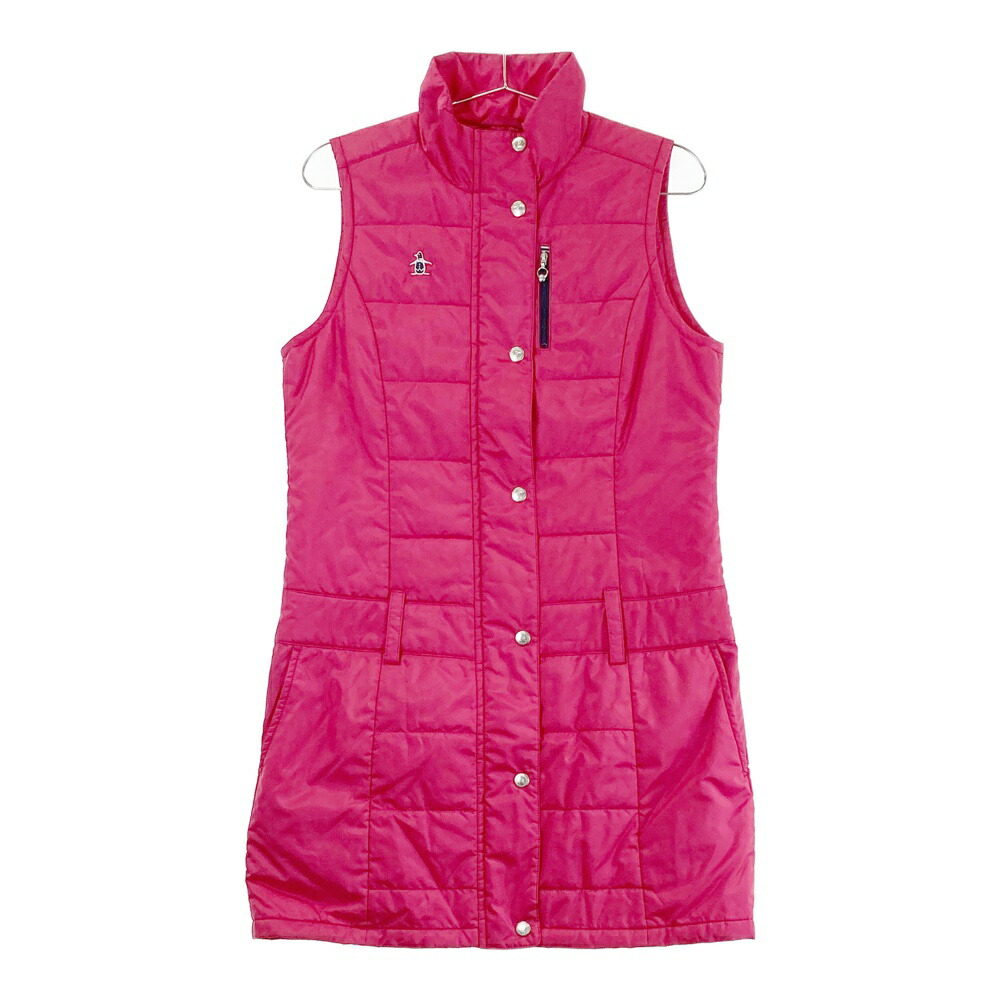 楽天市場】マンシングウェア ダウンワンピース 黒 ロゴワッペン