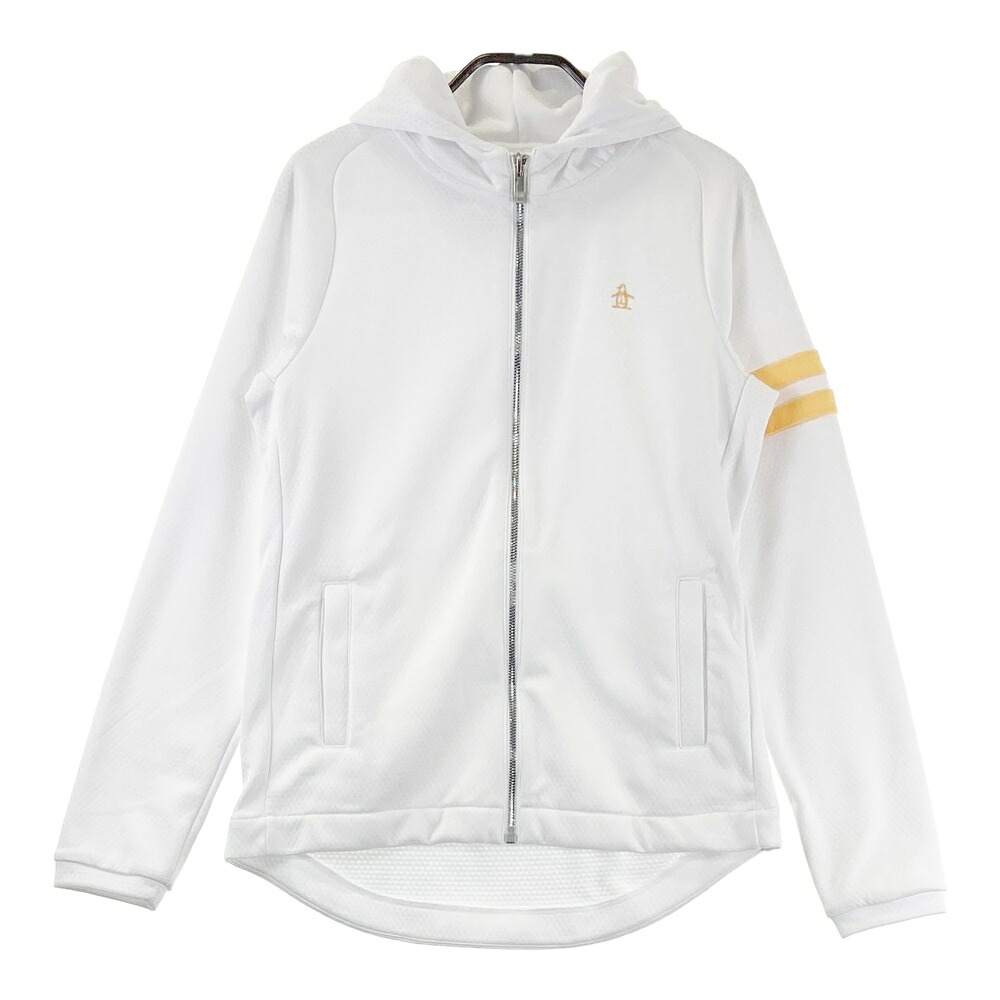 MUNSING WEAR マンシングウェア フード付 ジップジャケット ホワイト系 M 【中古】ゴルフウェア レディース