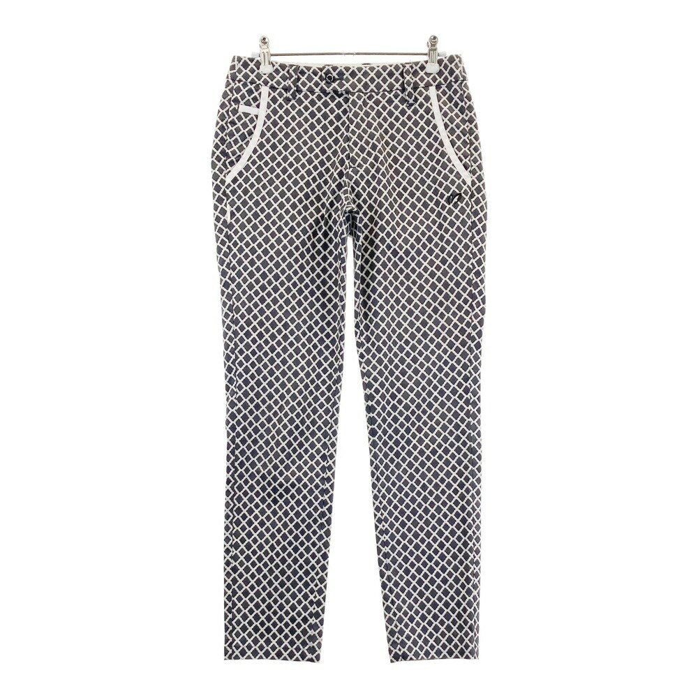 MASTER BUNNY EDITION マスターバニーエディション ストレッチパンツ 総柄 グレー系 0 【中古】ゴルフウェア レディース