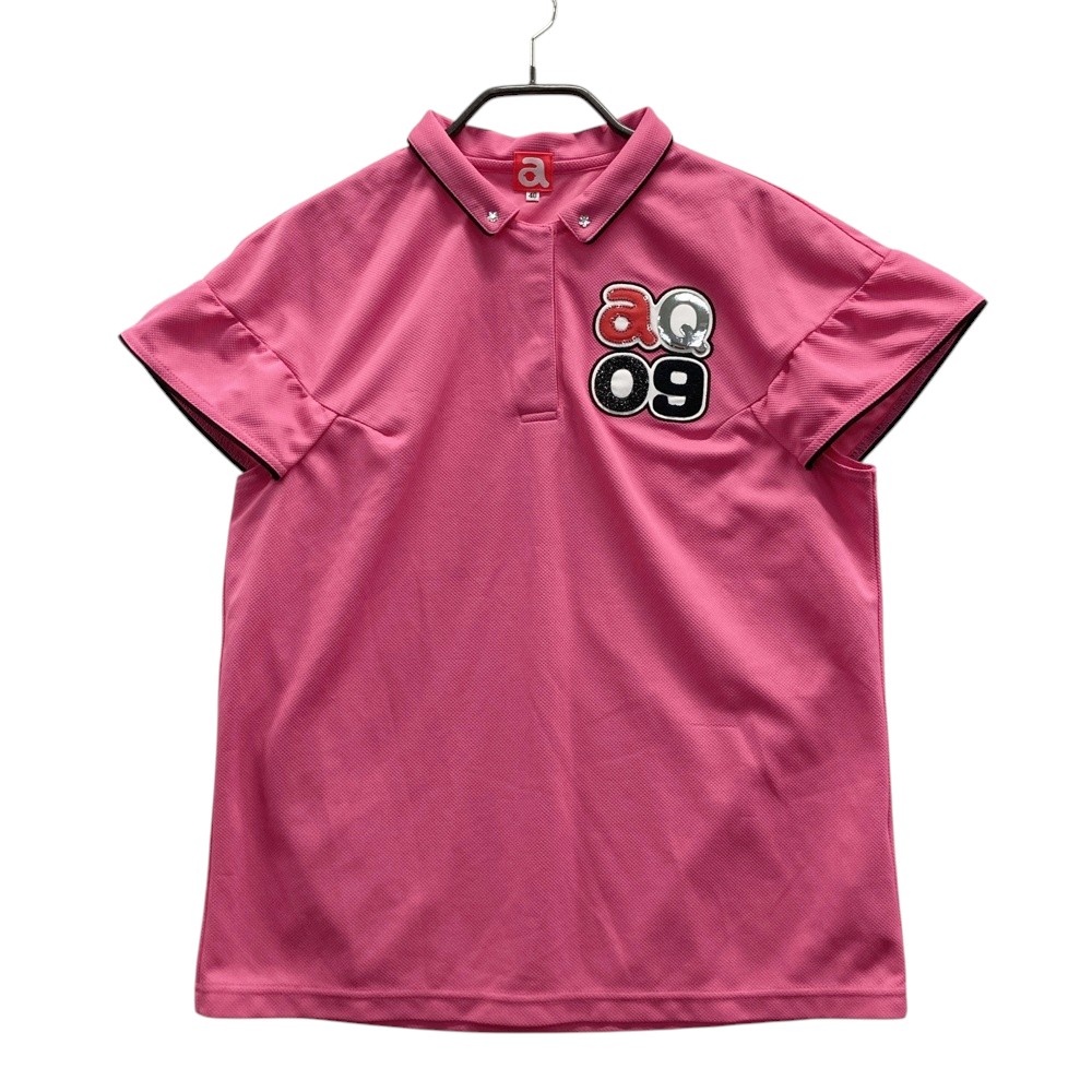 ARCHIVIO アルチビオ 半袖ポロシャツ ピンク系 40 【中古】ゴルフウェア レディース