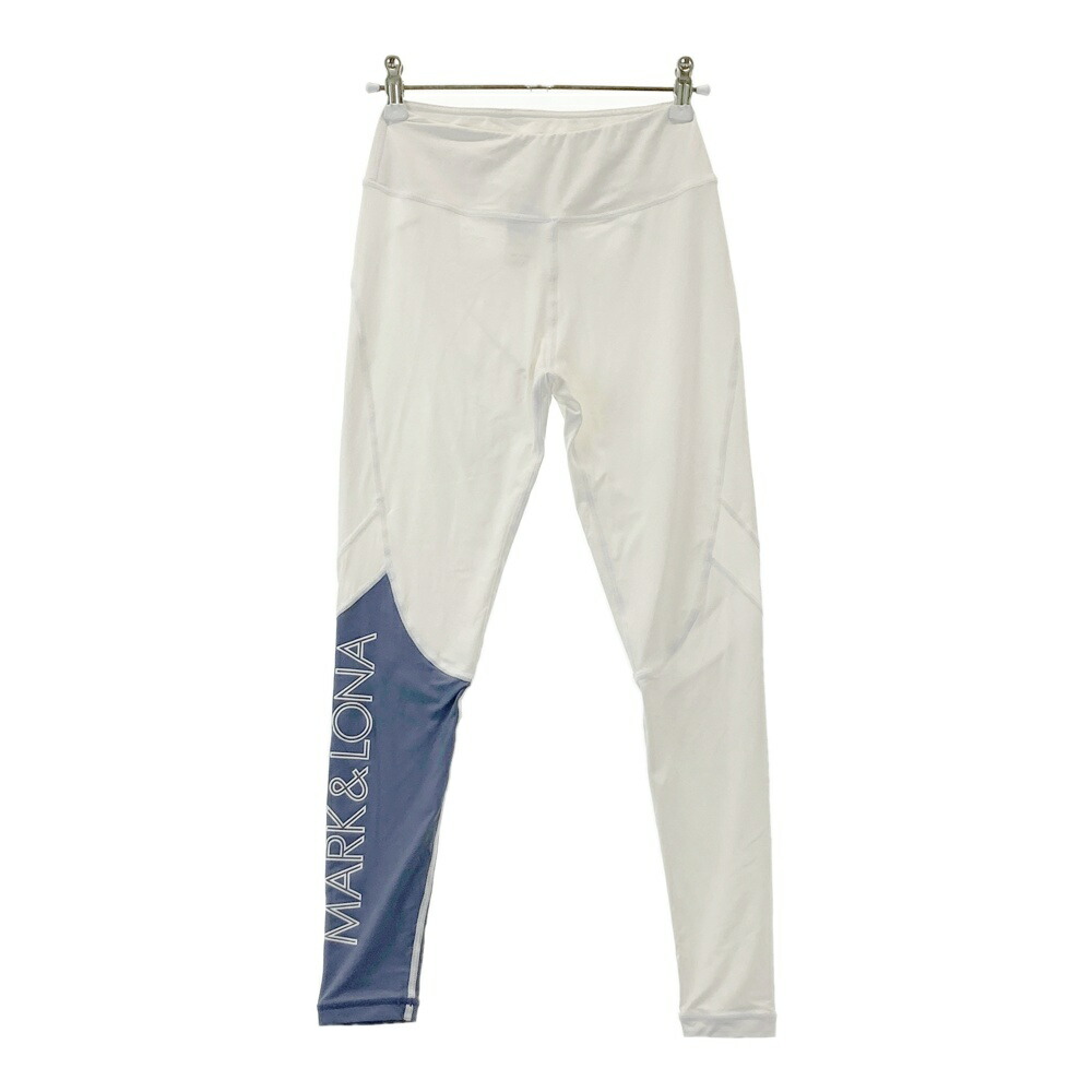 MARK&LONA マークアンドロナ レギンスパンツ ホワイト系 36 【中古】ゴルフウェア レディース