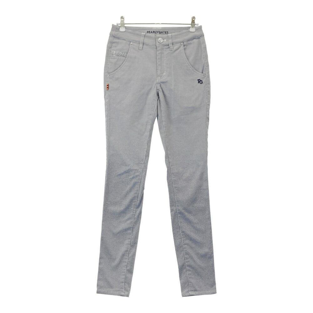 PEARLY GATES パーリーゲイツ ストレッチパンツ 総柄 ネイビー系 00 【中古】ゴルフウェア レディース|中古ゴルフウェア通販STST