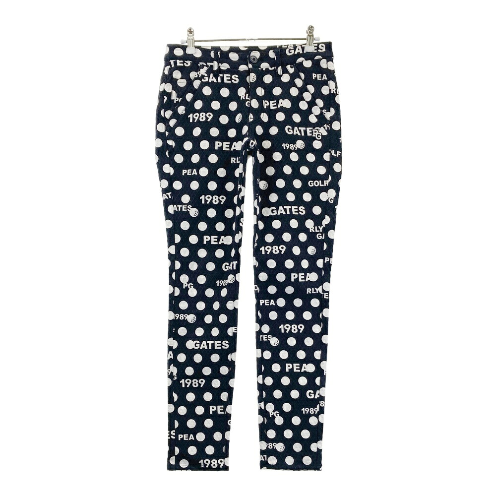 PEARLY GATES パーリーゲイツ ストレッチパンツ ドット柄 ネイビー系 0 【中古】ゴルフウェア レディース｜中古ゴルフウェア通販STST