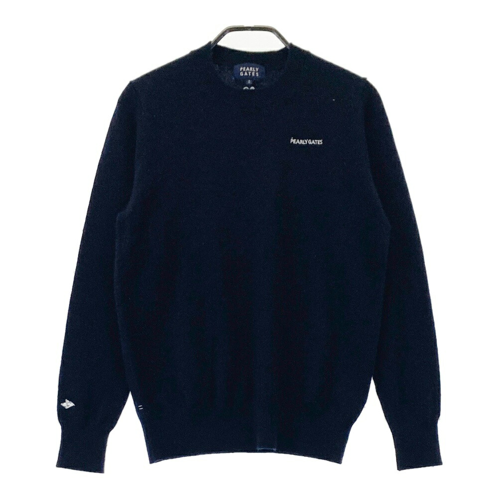 PEARLY GATES パーリーゲイツ  カシミール 編み物スウェーター  米国海軍系 0 【中古】ゴルフ御召しもの レディース