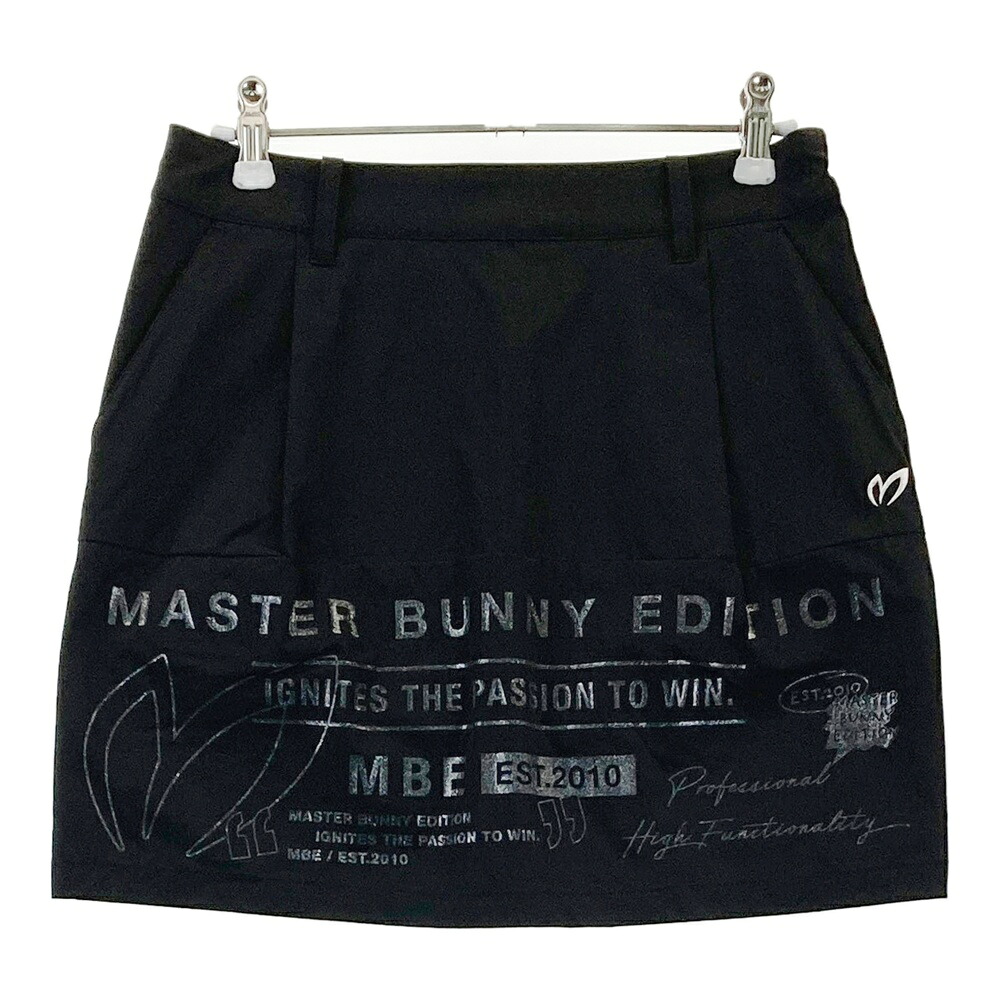 MASTER BUNNY EDITION マスターバニーエディション 2024年モデル ストレッチスカート ロゴ 総柄 ブラック系 0 【中古】ゴルフウェア レディース|中古ゴルフウェア通販STST