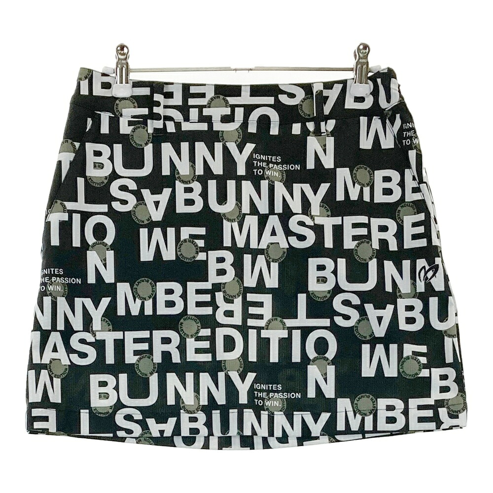 MASTER BUNNY EDITION マスターバニーエディション 2024年モデル ストレッチスカート ロゴ 総柄 カーキ系 0 【中古】ゴルフウェア レディース｜中古ゴルフウェア通販STST